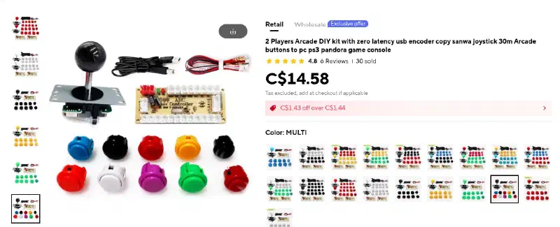 Cheap electronics set
